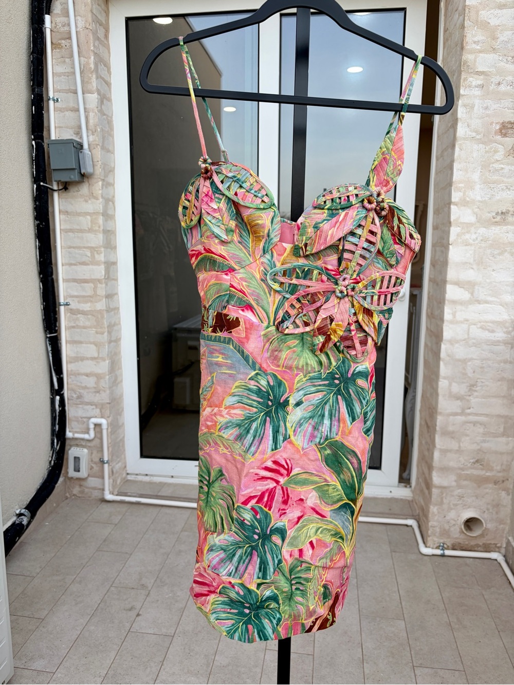 Farm Rio: Soft Pink Pool Time 3d Flowers Mini
Dress - Picture 8 of 8